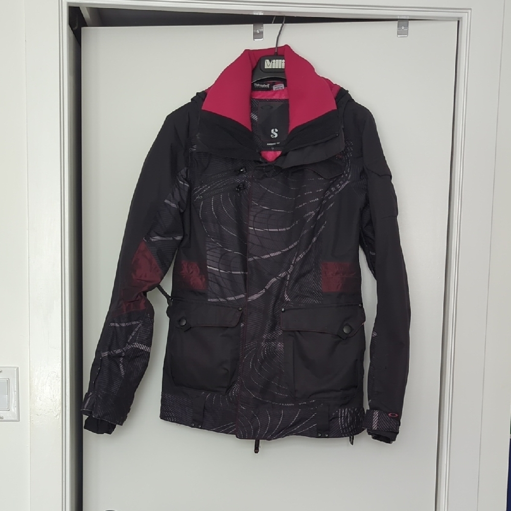 Oakley Black and Pink Ski Jacket
